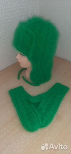 Шапка вязаная ручная работа