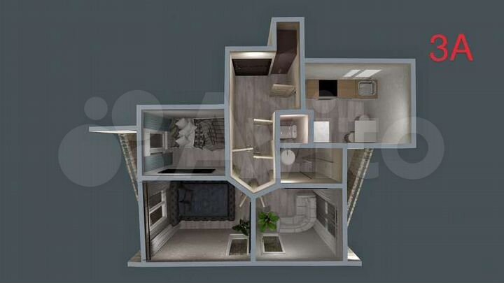 3-к. квартира, 100,9 м², 11/17 эт.