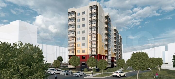 3-к. квартира, 72,4 м², 9/9 эт.