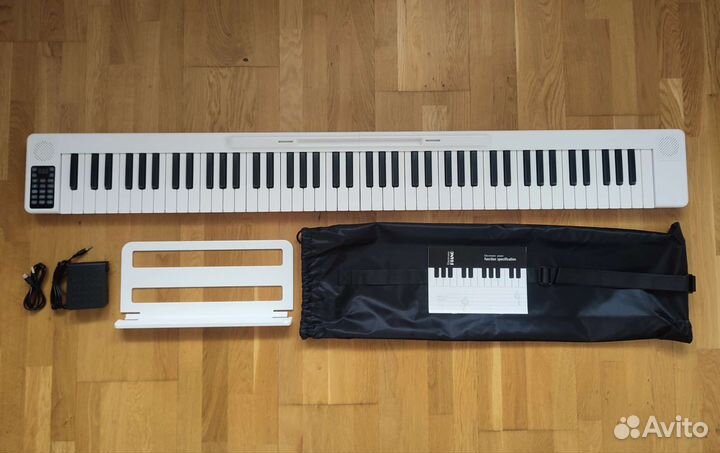 Складное цифровое пианино 88 клавиш новое белое