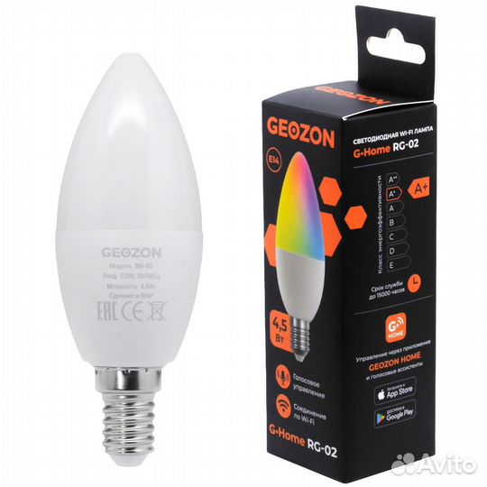 Умная лампочка geozon rg-02 gsh-slr04