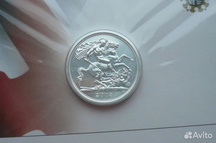 Великобритания 20 фунтов 2013 год серебро буклет