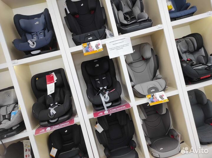 Автокресло от 9 месяцев до 12 лет в ассортименте