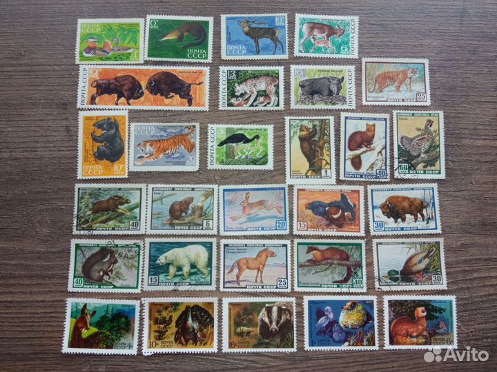 Марки флора и фауна 193 шт