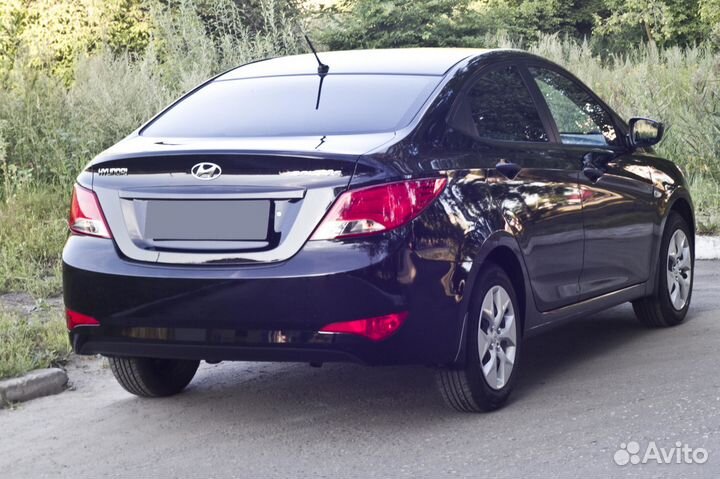 Накладка на бампер Hyundai Solaris 1 (14-17) RA