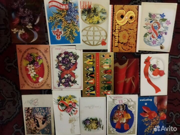 Открытки 8 марта 134 шт