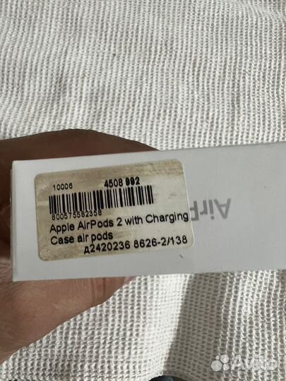 Беспроводные наушники apple airpods 2