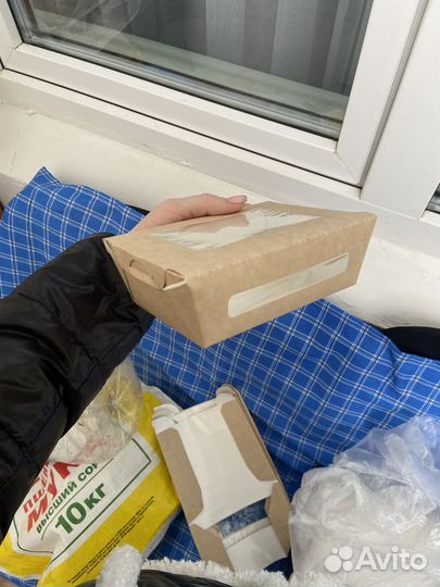 Крафт коробки с окошком