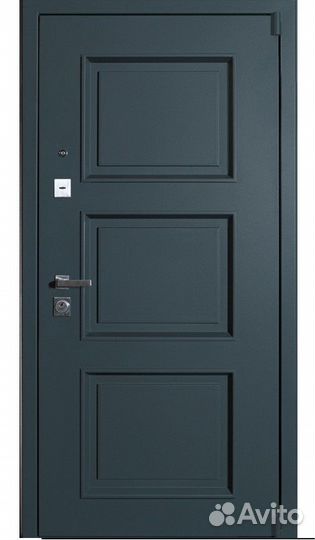 Дверь уличная с терморазрывом Муар серый 7024