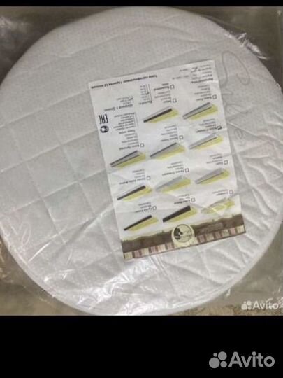 Матрас в круглую кроватку