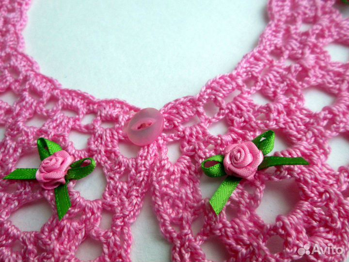 Новый воротничок, связанный крючком