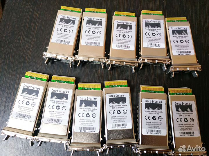 Трансивер Cisco CVR-X2-SFP V01 11штук