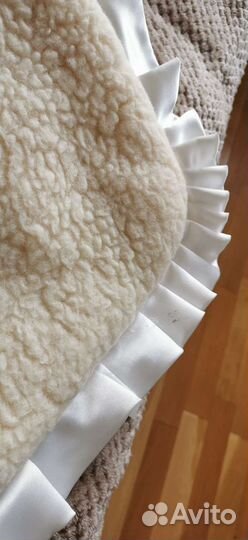 Конверт одеяло на выписку, на овчине