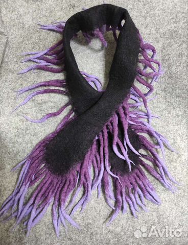 Шарф из натуральной шерсти