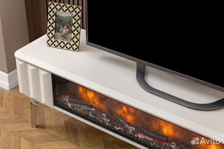 Тумба под тв с камином