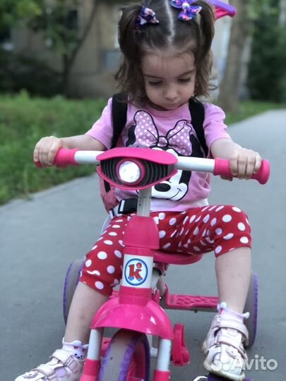 Детский велосипед с родительской ручкой
