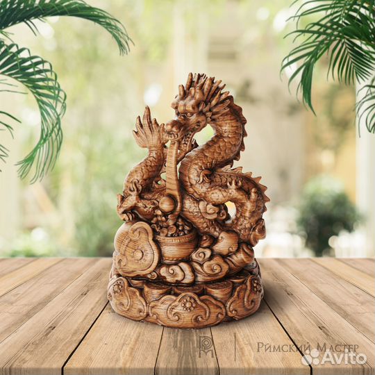 Статуэтка из дерева Дракон