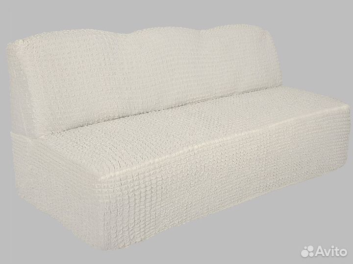 Чехол на диван без подлокотников, цвет Кремовый