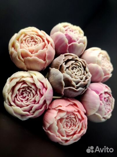 Шоколадные Пионы - 7 шт в Букете