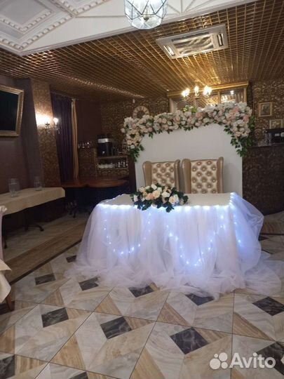 Оформление свадьбы,юбилей, аренда декора