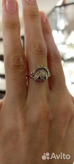 Кольцо с бриллиантами 585 пробы