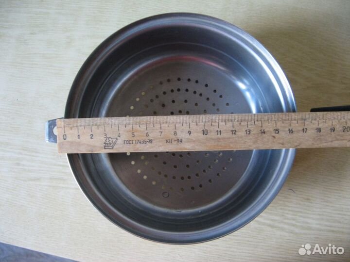 Дуршлаг нерж. 16,5 см, с ручкой