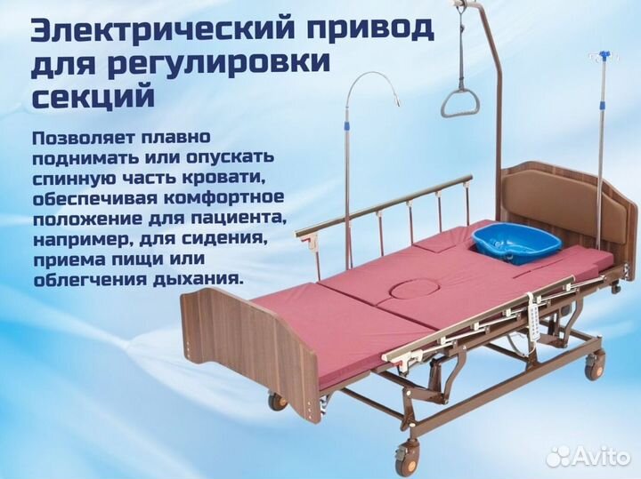 Медицинская кровать для ухода за больными