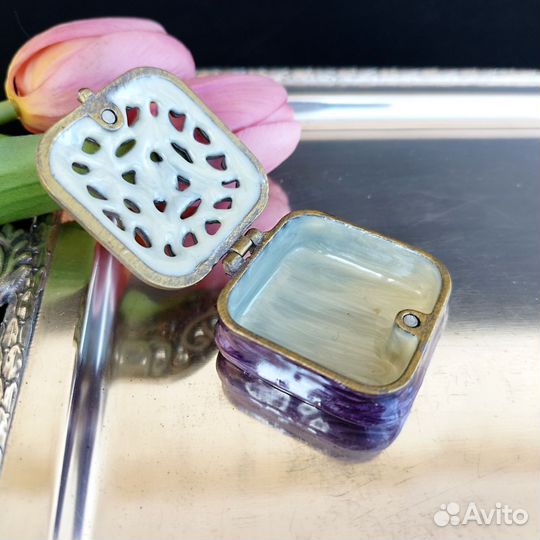 Таблетница эмаль винтаж