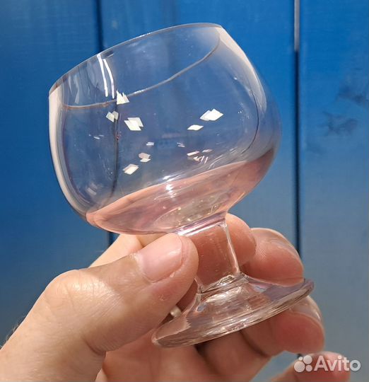 Рюмки из марганцевого стекла, СССР * 6шт