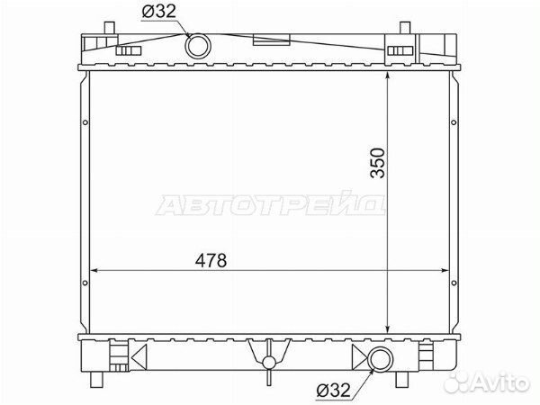 Радиатор subaru, toyota
