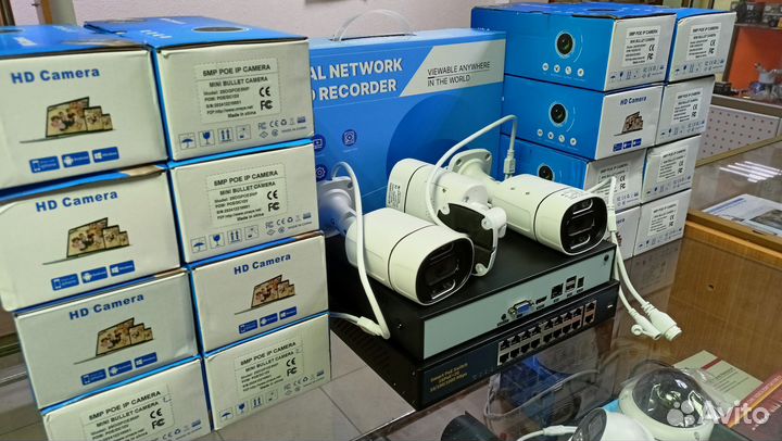 Комплект видеонаблюдения 16 камер IP POE 5mp