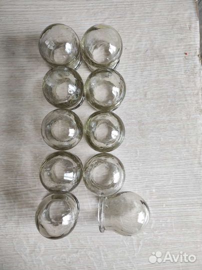 Медицинские стеклянные банки 10, штук