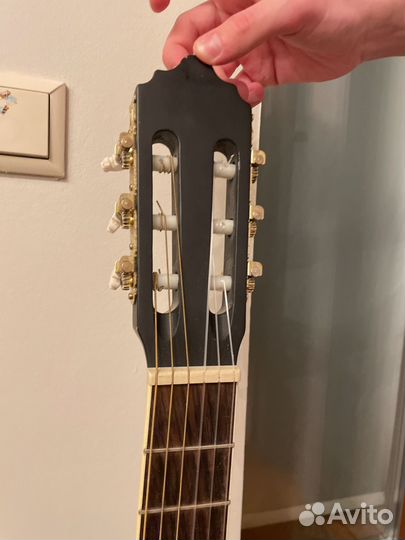 Акустическая гитара 6 струнная бу
