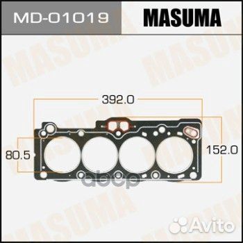 MD-01019 прокладка головки блока Toyota Carina