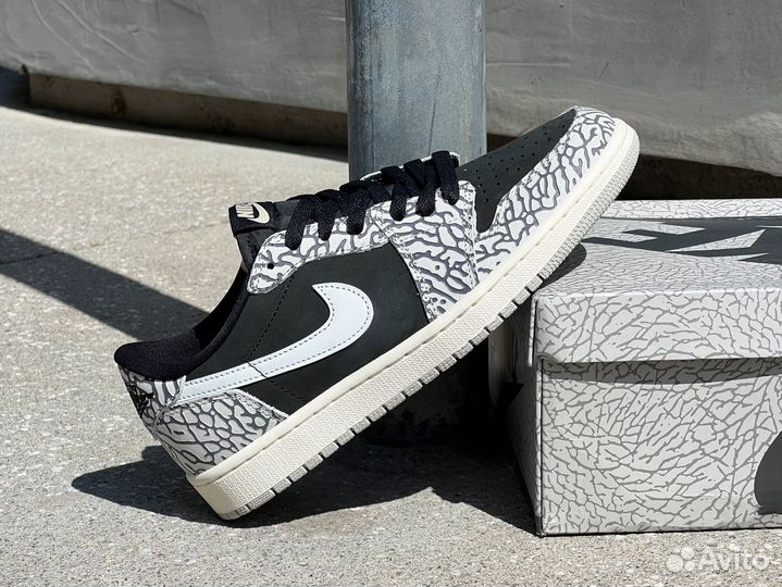 Nike Air Jordan 1 Low OG Black Elephant