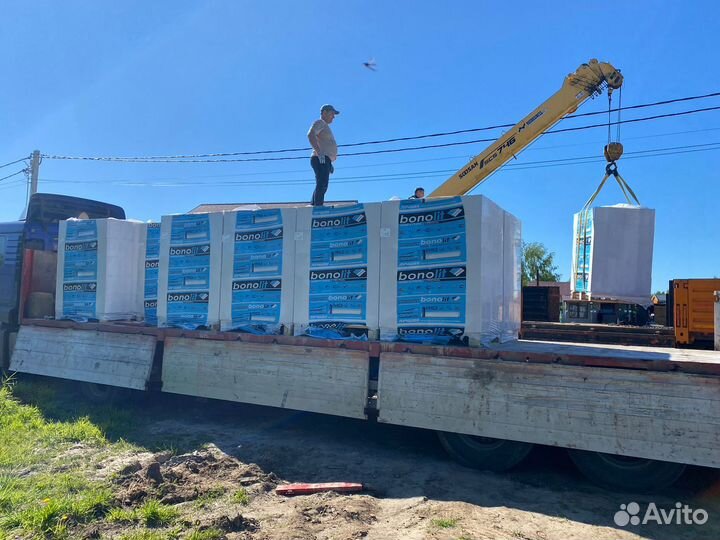 Газосиликатные блоки с завода Бонолит