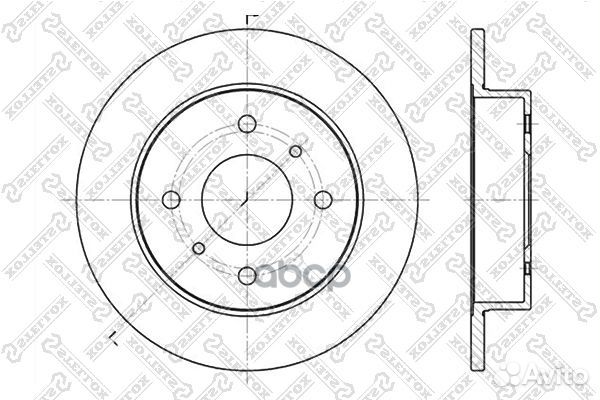 6020-2229-SX диск тормозной задний Nissan Alme