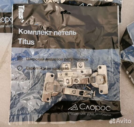 Комплект петель Titus B-type, накладные