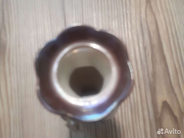 Мини ваза с узором и цветами