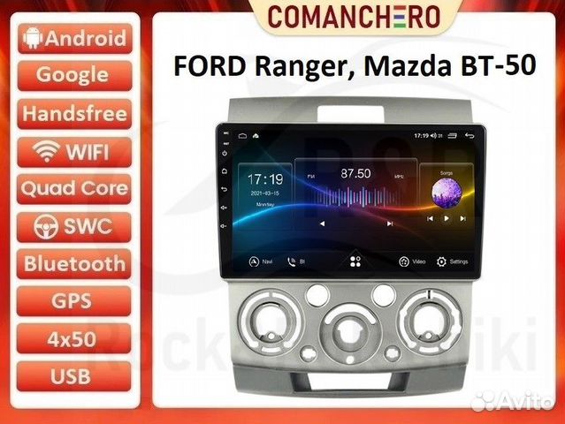 Магнитола Ford Ranger 06-11 Android