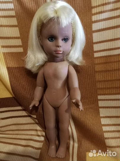 Кукла редкая мулатка 35 см Полностью резиновая