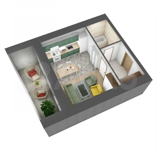 1-к. квартира, 37,1 м², 8/19 эт.