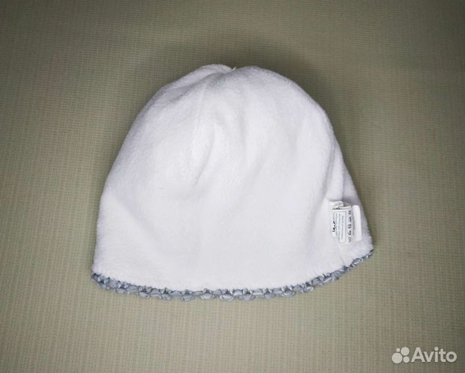 Шапка зимняя серая для девочки с подкладом флис