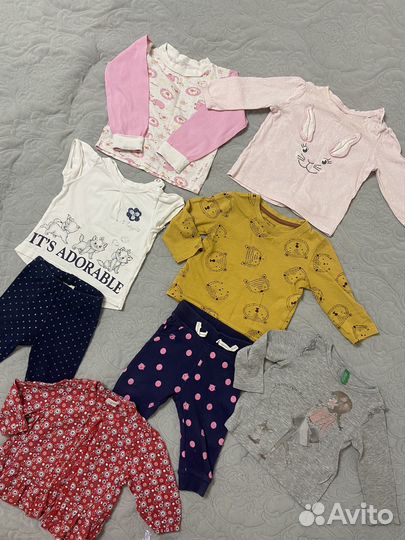 Летние вещи пакетом для девочки (5-12 мес)