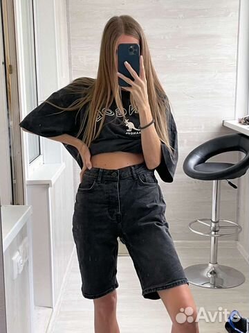 Джинсовые шорты женские бермуды S/M