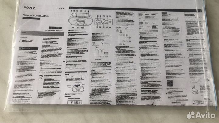 Boombox Sony ZS-RS60BT оригинал