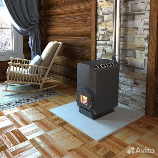 Отопительная печь топ-модель-200 с чугунной дверце