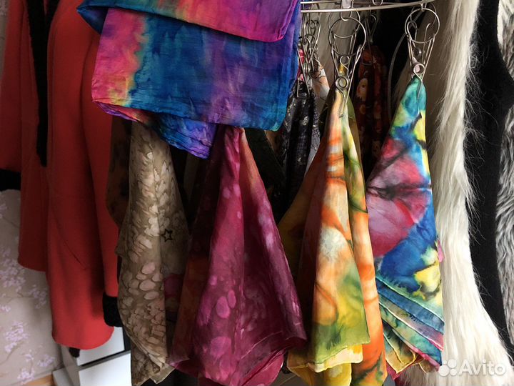 Косынки и шарфы шёлковые