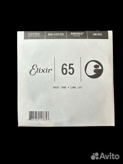Одиночная струна 65 Elixir 15365 Nanoweb