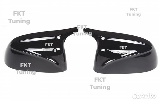 Накладки на зеркала BMW X1-X7 G-кузов М-стиль Черн